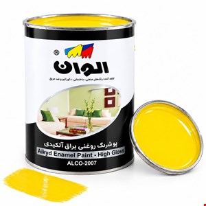 رنگ زرد براق الوان 1 کیلو 