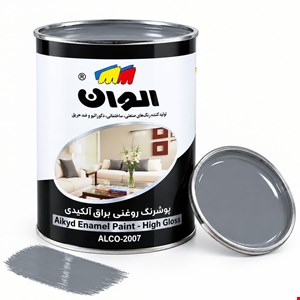 رنگ طوسی براق 1 کیلو الوان کد 109