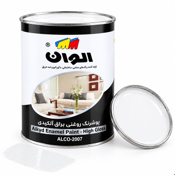 رنگ سفید براق الوان کد 100